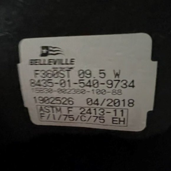 Women's Belleville F360ST Vibram Sole Leather 10" Steel Toe Combat Boots - Picture 7 of 8